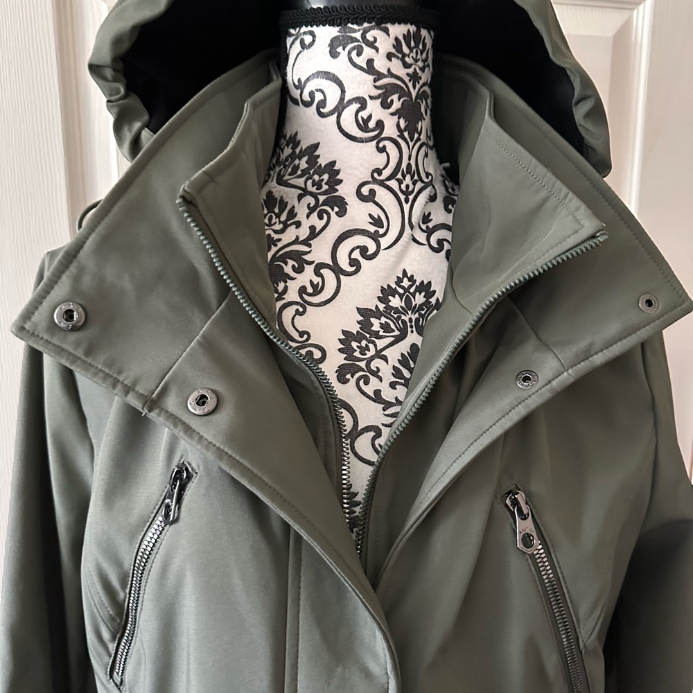 Women's Nautica Weatherproof Olive Green Jacket NWOT. Large. Spring raincoat. - Picture 2 of 8